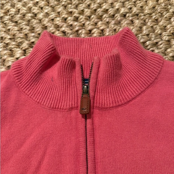 Vineyard Vines by Shep and Ian coral pink men’s half zip pullover size large - Picture 6 of 8